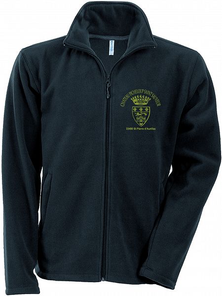 Veste polaire, impression avec flex de découpé doré pour un viticulteur
