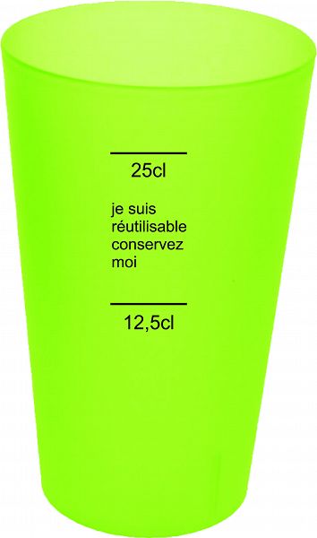 Au dos du gobelet